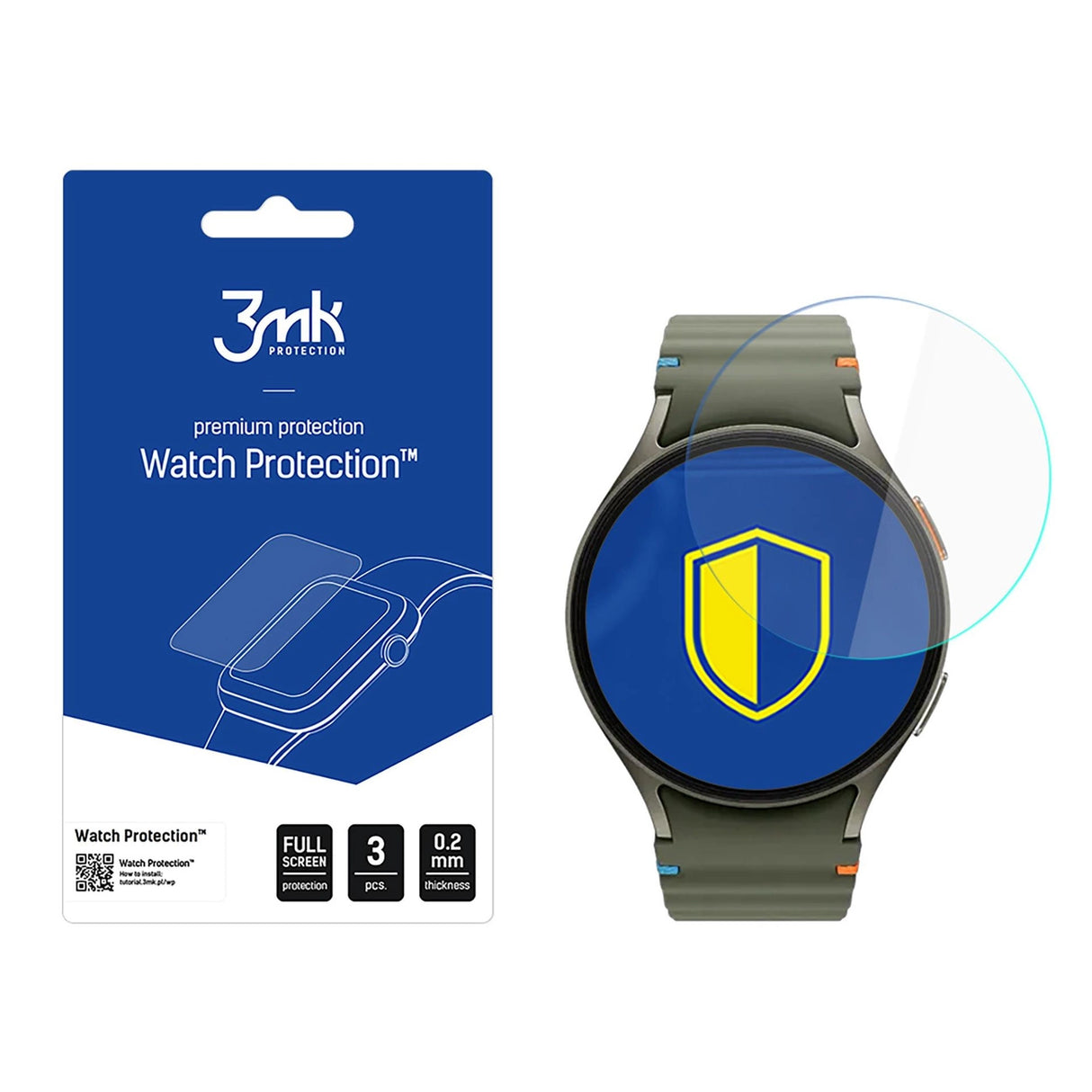 Tæmt glas 3mk Watch Protection FlexibleGlass til Samsung Galaxy Watch 7 (44mm)