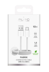 PURO PUCAC10WFABK415MTWHI USB-kabel USB 2.0 1,5 m USB A USB C Hvid