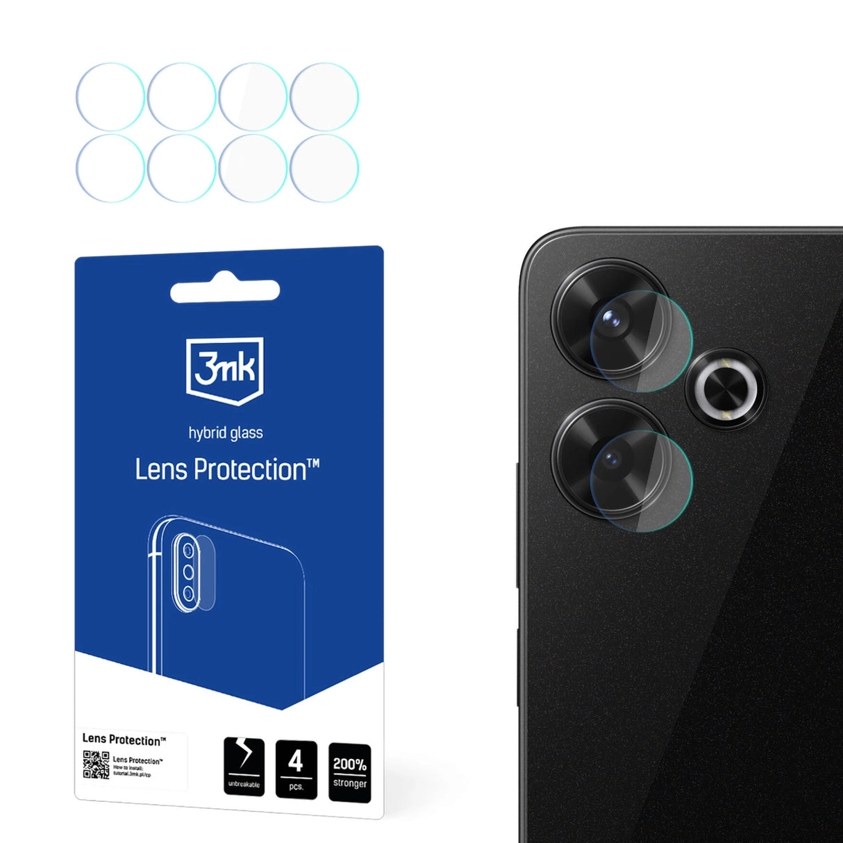 Kamera Cover 3mk Lens Protection til Xiaomi Redmi 13 4G