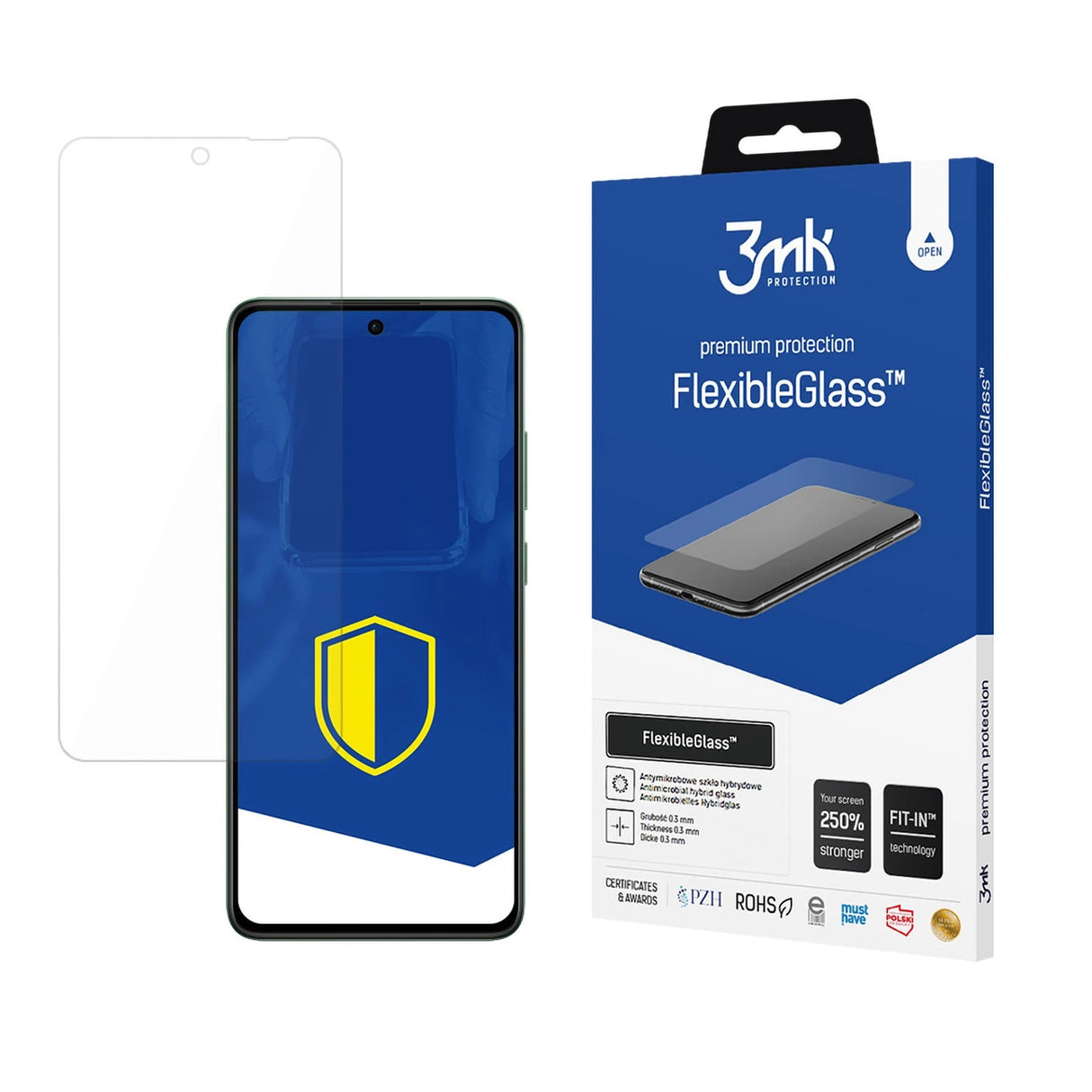 Hærdet glas 3mk FlexibleGlass til Oppo Reno 12 F \ FS