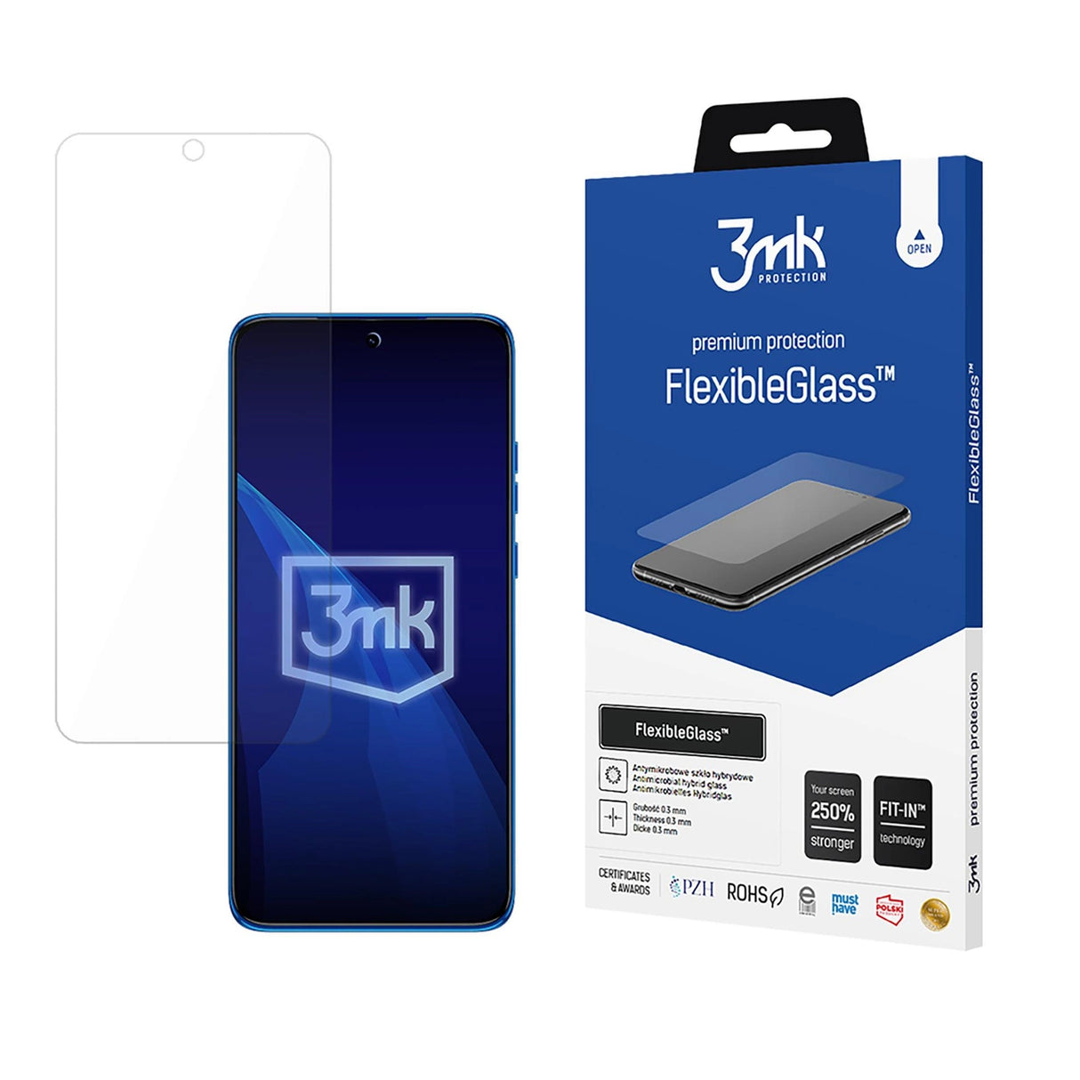 Hærdet glas 3mk FlexibleGlass til Motorola Edge 50 Neo