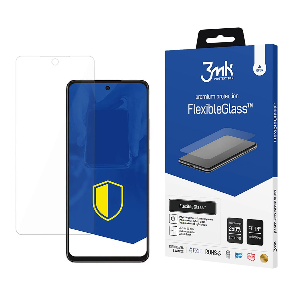 Hybrid glas 3mk FlexibleGlass på Oppo A3 4G