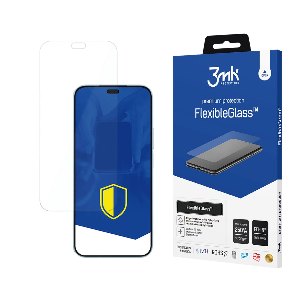 Hærdet glas 3mk FlexibleGlass til Honor 200 Lite