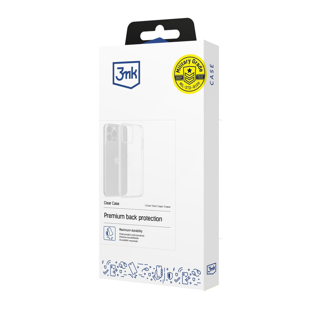 3mk Clear Case til iPhone 16 Pro Max - gennemsigtigt