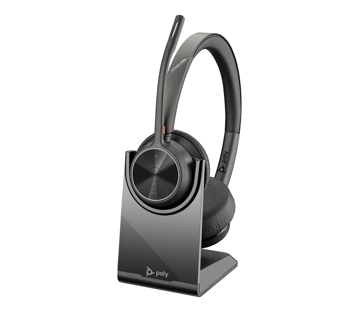 HP Poly Voyager 4320 UC Stereo USB-A-headset +BT700 USB-A-adapter + bordoplader