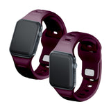 3mk Silikon Watch Strap til Apple Watch 42 / 44 / 45 / 49 mm - Burgundy
