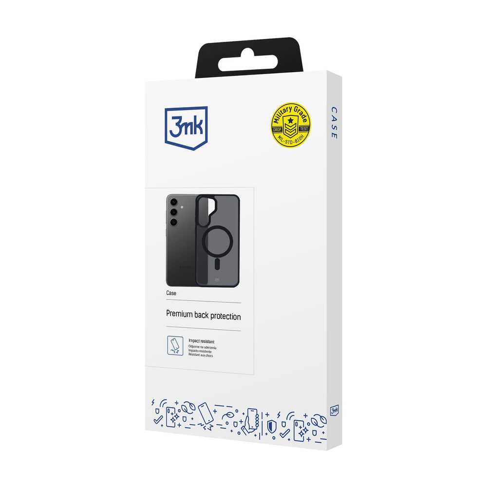 3mk Smoke MagCase med MagSafe til Samsung Galaxy S24 - halvgennemsigtig