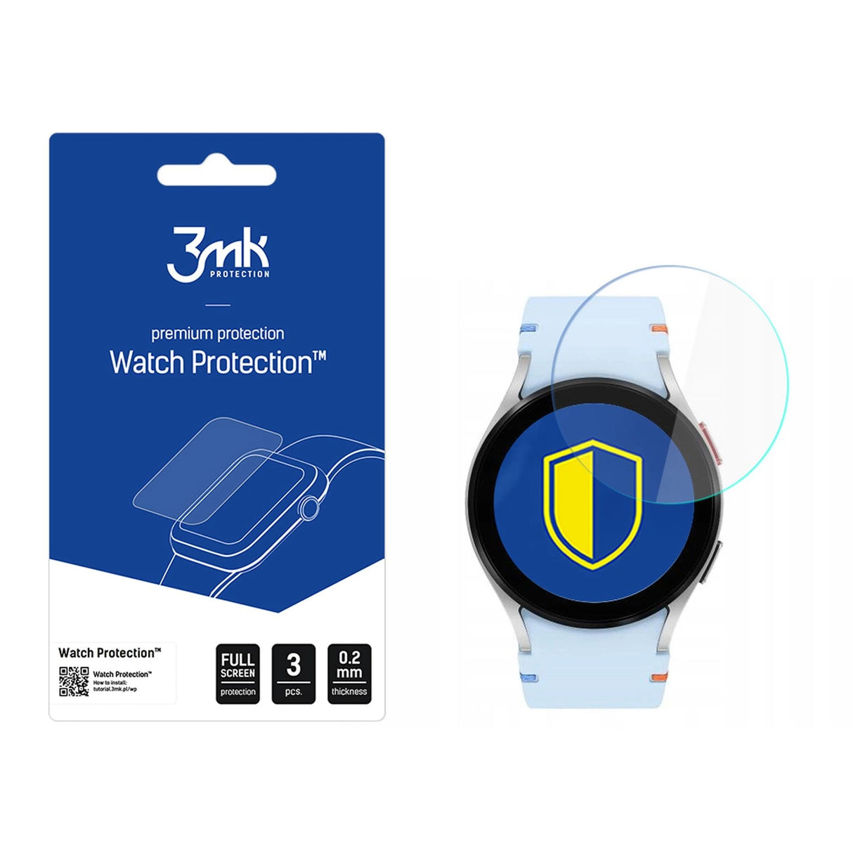 3mk Watch Protection FlexibleGlass Hybrid Glass til Samsung Galaxy Watch FE 40mm