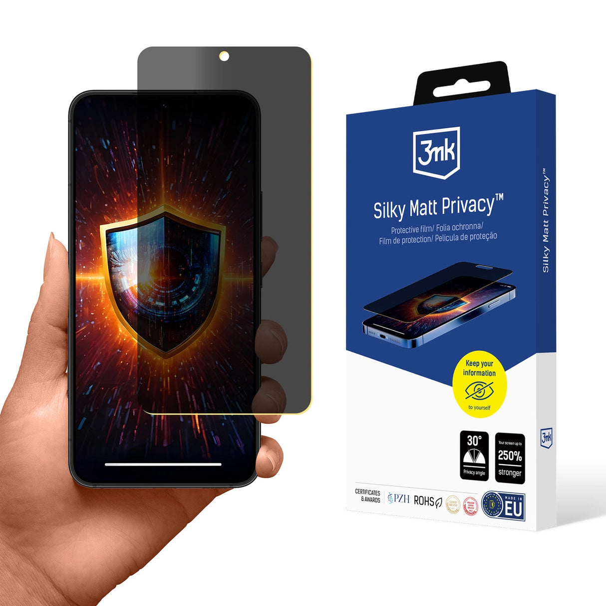 Privacy film matte 3mk Silky Matt Privacy til Samsung Galaxy S22 5G