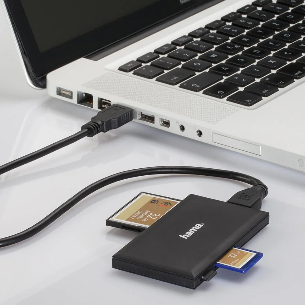 Kortæser USB 3.0 Multi SD/Micro/CF/MS Sort