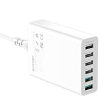 Oplader 6x USB Blitzwolf BW-S15, QC 3.0, 60 W (hvid)