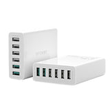 Oplader 6x USB Blitzwolf BW-S15, QC 3.0, 60 W (hvid)