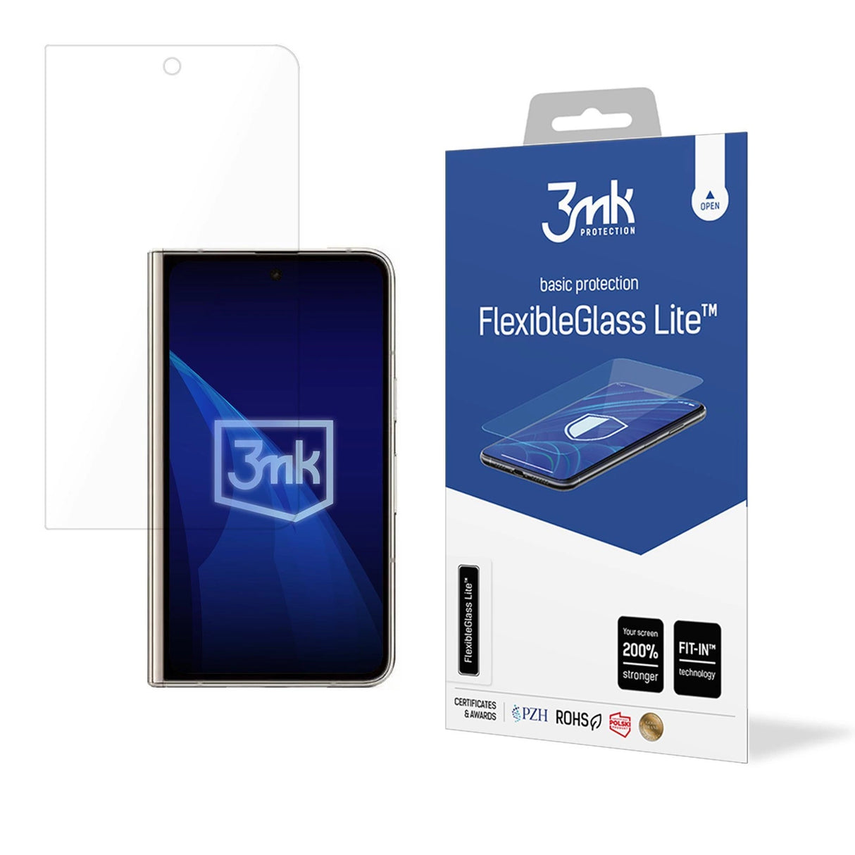 Hybridglas 3mk FlexibleGlass LiteTM på Google Pixel Fold (foran)