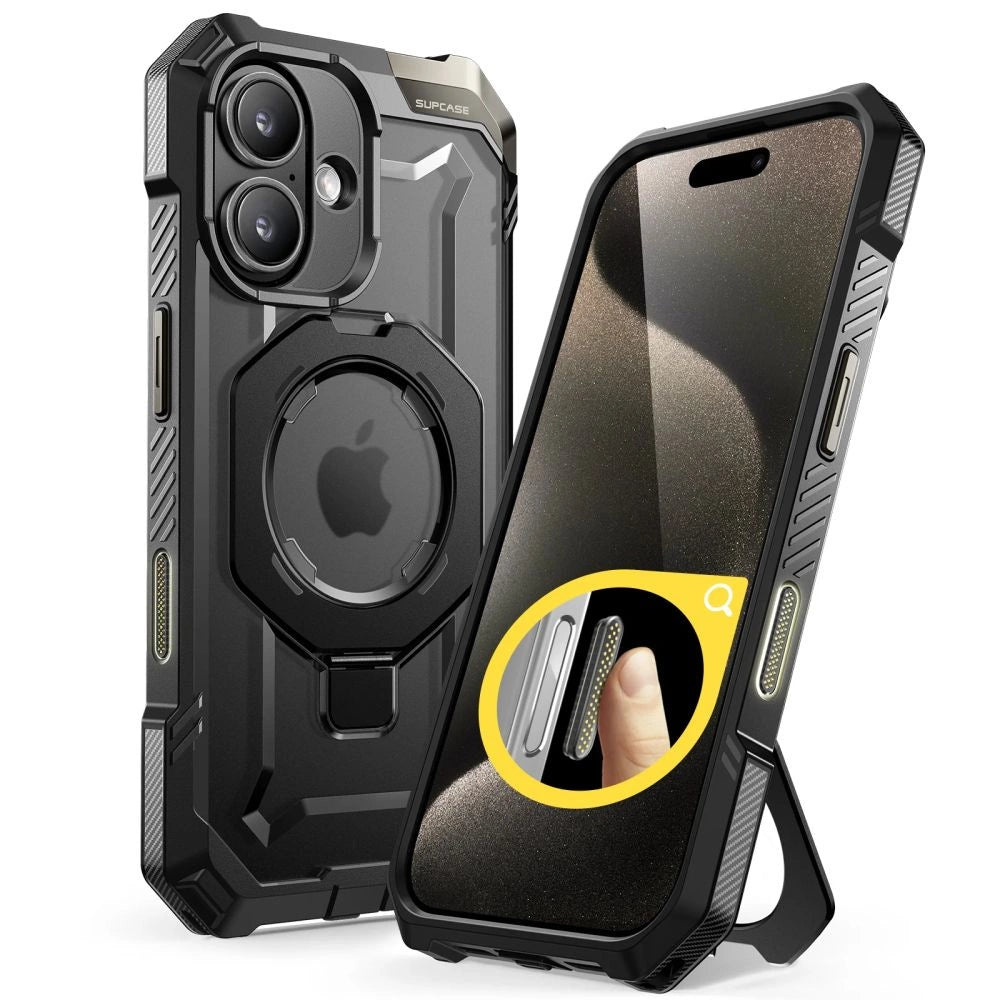 Supcase UB Grip Mag Case med MagSafe til iPhone 16 - sort