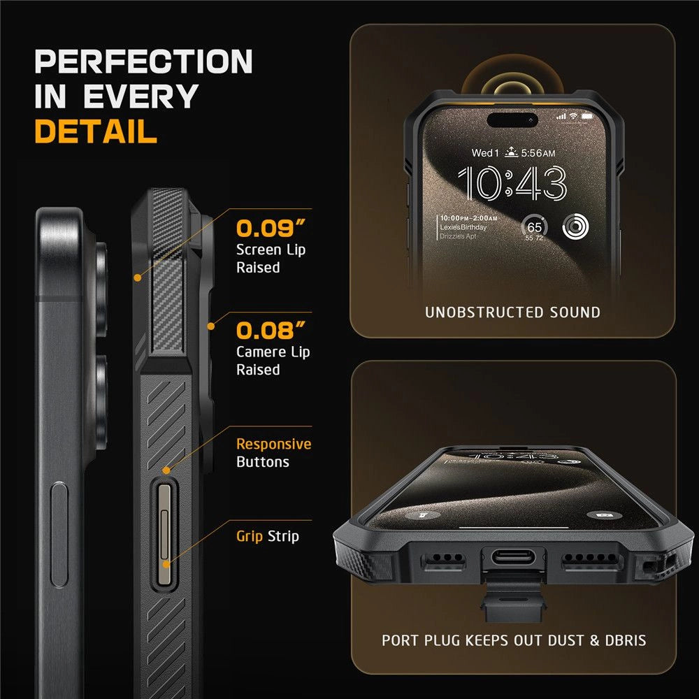 Supcase UB Grip Mag Case med MagSafe til iPhone 16 - sort