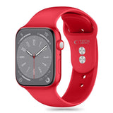 Tech-Protect Silicone Strap til Apple Watch 6 / 7 / 8 / 9 / 10 / SE / Ultra 1 / 2 (44/45/46/49 mm) - Rød