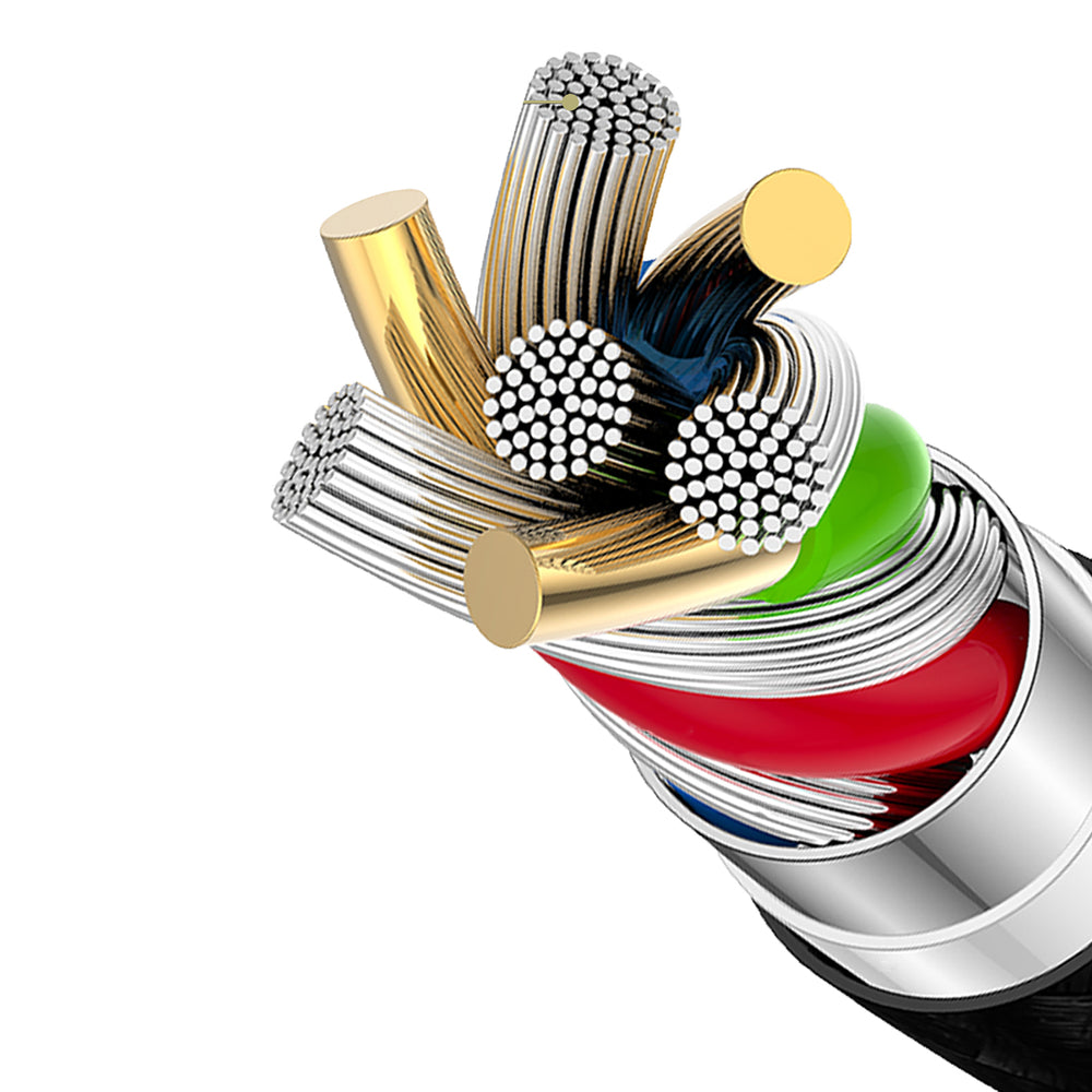 Dudao L3CL USB-C - Lightning 30W Strikket kabel 1,2m - sort