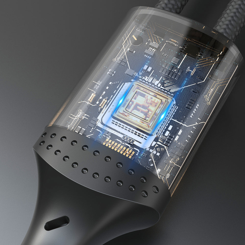 Dudao L3CL USB-C - Lightning 30W Strikket kabel 1,2m - sort