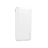 Powerbank Dudao K18-1W 10000mAh USB-A / USB-C / Micro USB - hvid