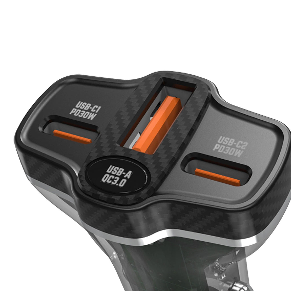 Dudao R78 78W Biloplader USB-C PD / 2xUSB-A QC - sort