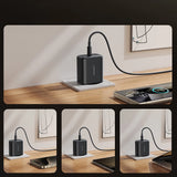 Joyroom JR-TCG13 45W GaN Wall Charger til Samsung Ultra - sort