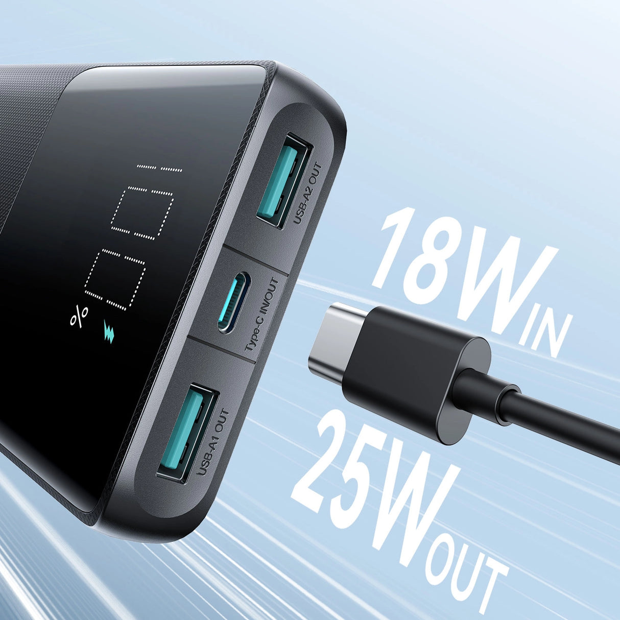 Powerbank Joyroom JR-PBF20 25W 10000mAh - sort