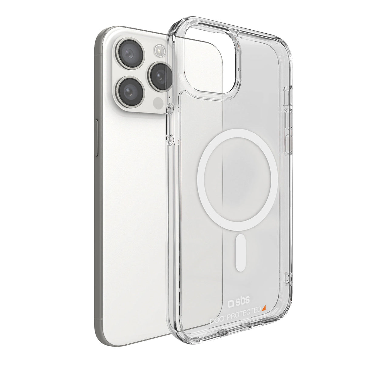 SBS D3O MagSafe Case til iPhone 15 Pro Max - klar