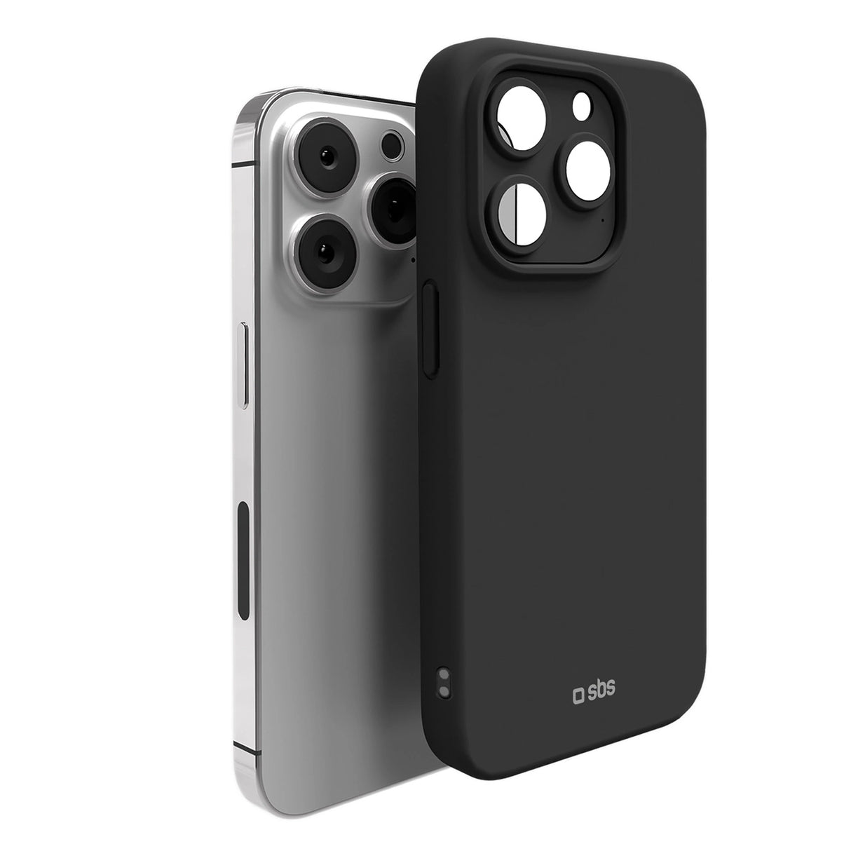 SBS Full Active Case D3O til iPhone 15 Pro - sort