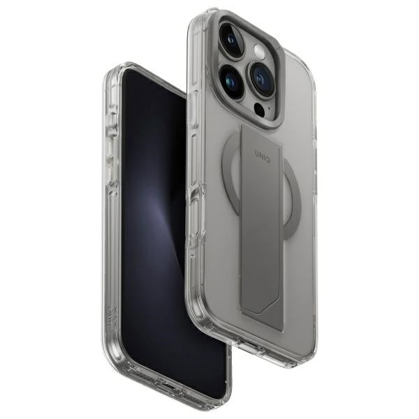 Uniq Heldro Max Magclick opladningsfoder til iPhone 16 Pro - gennemsigtig