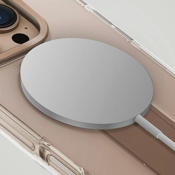 Uniq Heldro Max Magclick opladningsfodral til iPhone 16 Pro Max - gennemsigtig