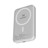 Wozinsky WRW349YWS 10.000 mAh Magnetisk Power Bank - hvid