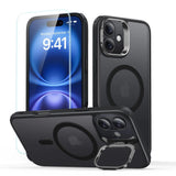 ESR Classic Hybrid Kickstand Halolock MagSafe Case Set + hærdet glas til iPhone 16 - sort