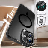 ESR Classic Hybrid Kickstand Halolock MagSafe Case Set + hærdet glas til iPhone 16 - sort