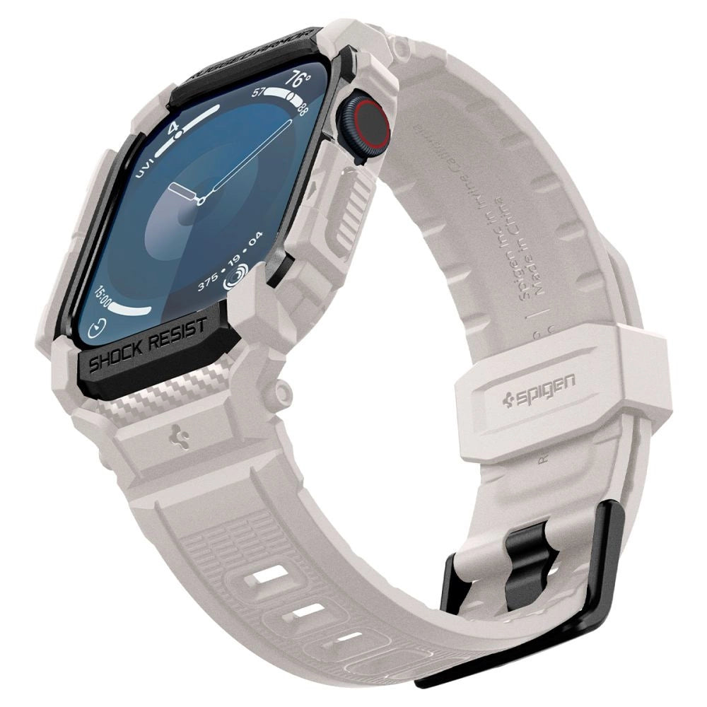 Spigen Rugged Armor  Pro  Strap til Apple Watch 10 (46MM) - Beige