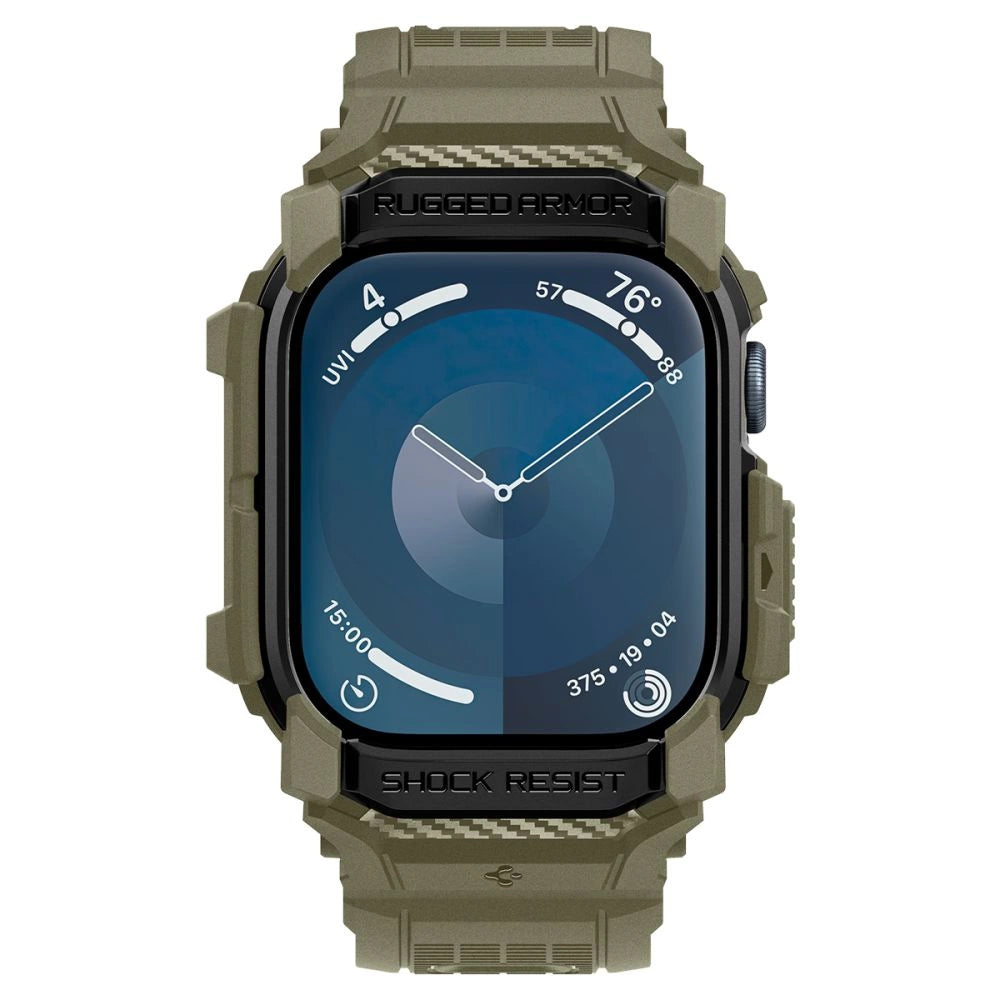 Spigen Rugged Armor  Pro  Strap til Apple Watch 10 (46MM) - Grøn