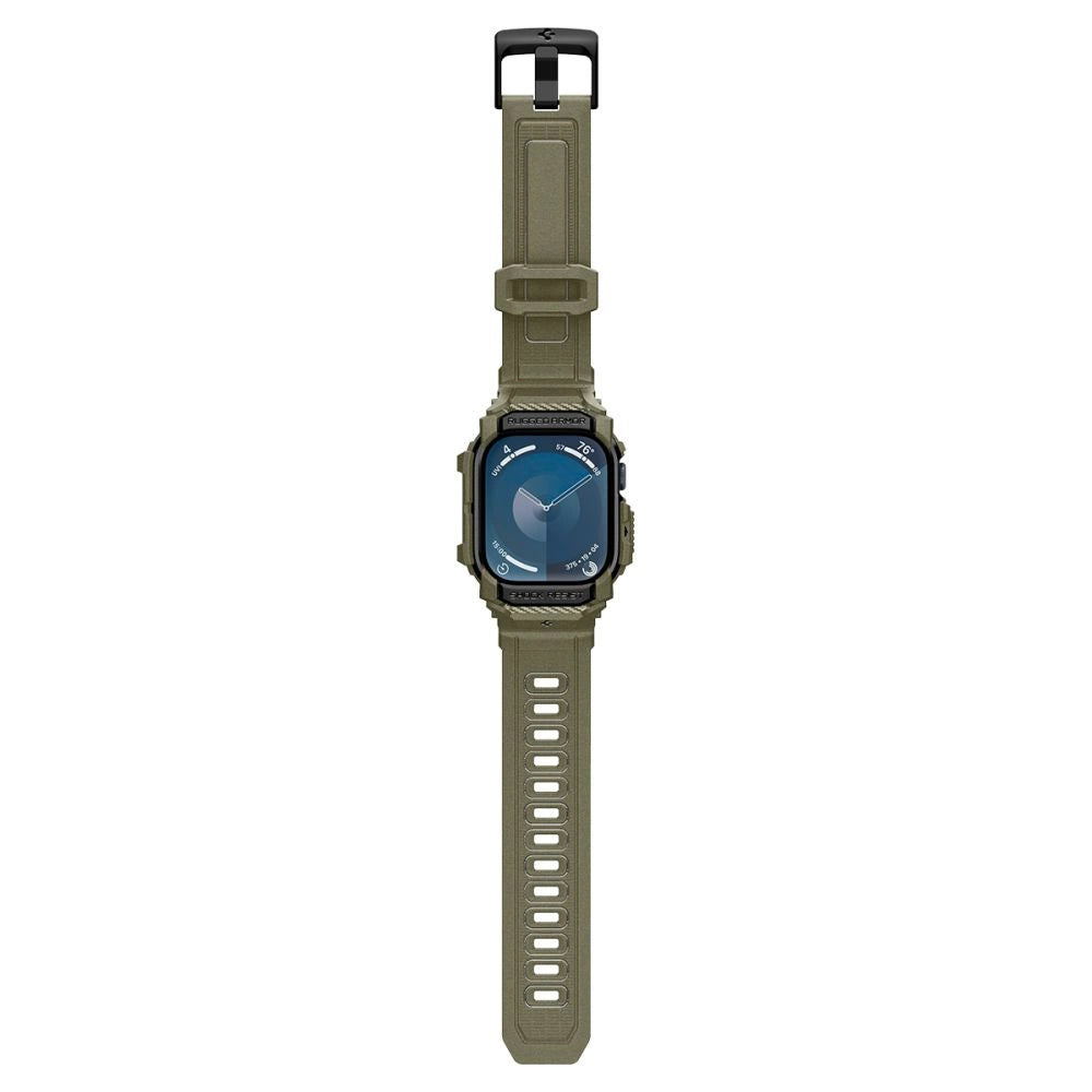 Spigen Rugged Armor  Pro  Strap til Apple Watch 10 (46MM) - Grøn