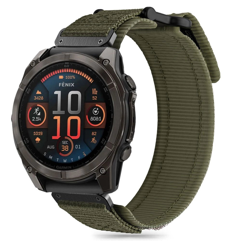 Tech-Protect Scout Pro Strap til Garmin Fenix 5X / 5X PLUS / 6X / 6X Pro / 7X / 8 (51 MM) - Grøn