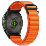 Tech- Protect Nylon Pro Strap til Garmin Fenix 5X / 5X PLUS / 6X / 6X Pro / 7X / 8 (51 MM) - Orange