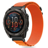 Tech- Protect Nylon Pro Strap til Garmin Fenix 5X / 5X PLUS / 6X / 6X Pro / 7X / 8 (51 MM) - Orange
