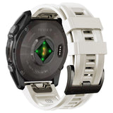 Tech-Protect Silicone Strap til Garmin Fenix 5S / 5S PLUS / 6S / 6S Pro / 7S / 8 (43MM) - Titanium