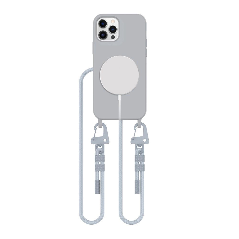 Tech-Protect MagNecklace MagSafe Case til iPhone 12 / 12 Pro - Grå