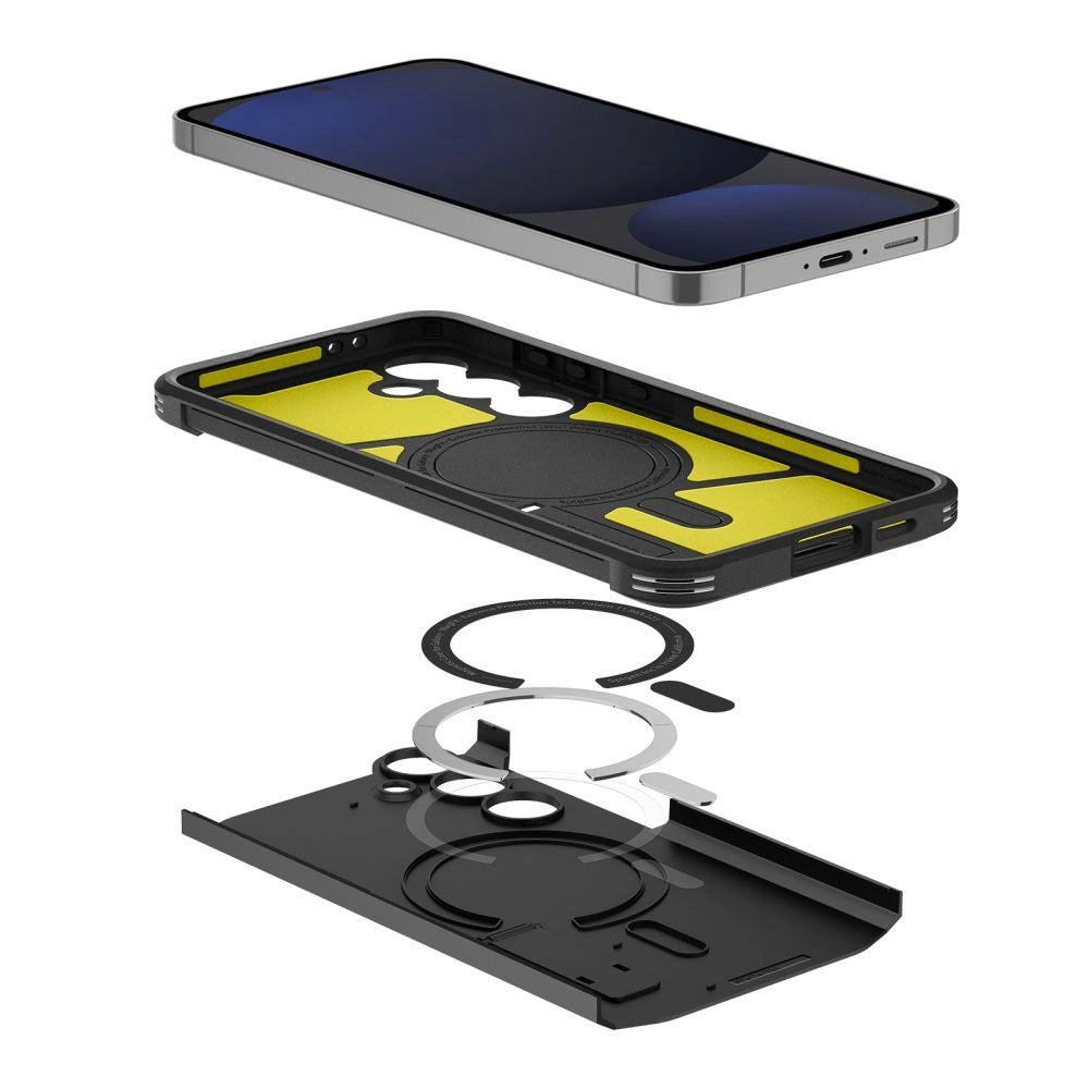 Spigen Tough Armor MagSafe-kasse til Samsung Galaxy S24 FE - sort