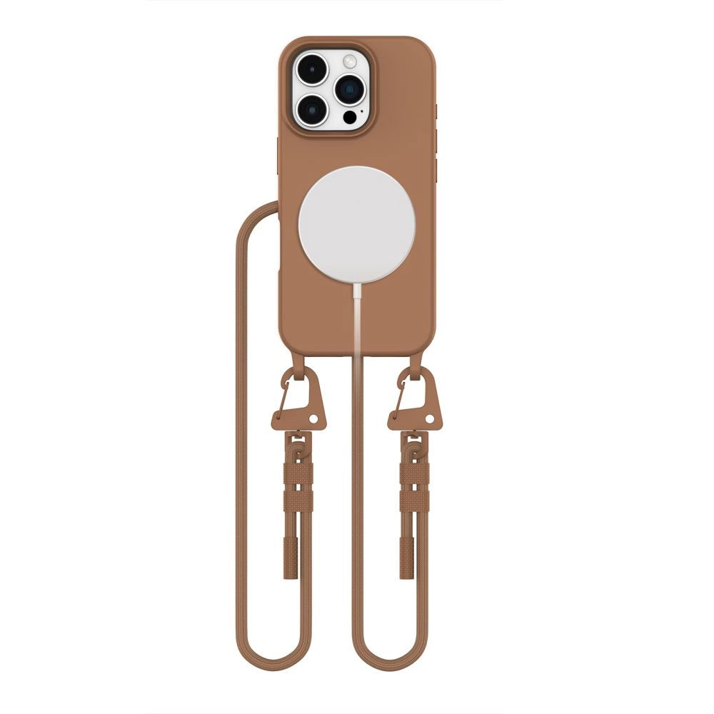Tech-Protect MagNecklace MagSafe Case til iPhone 16 Pro Max - Brunt