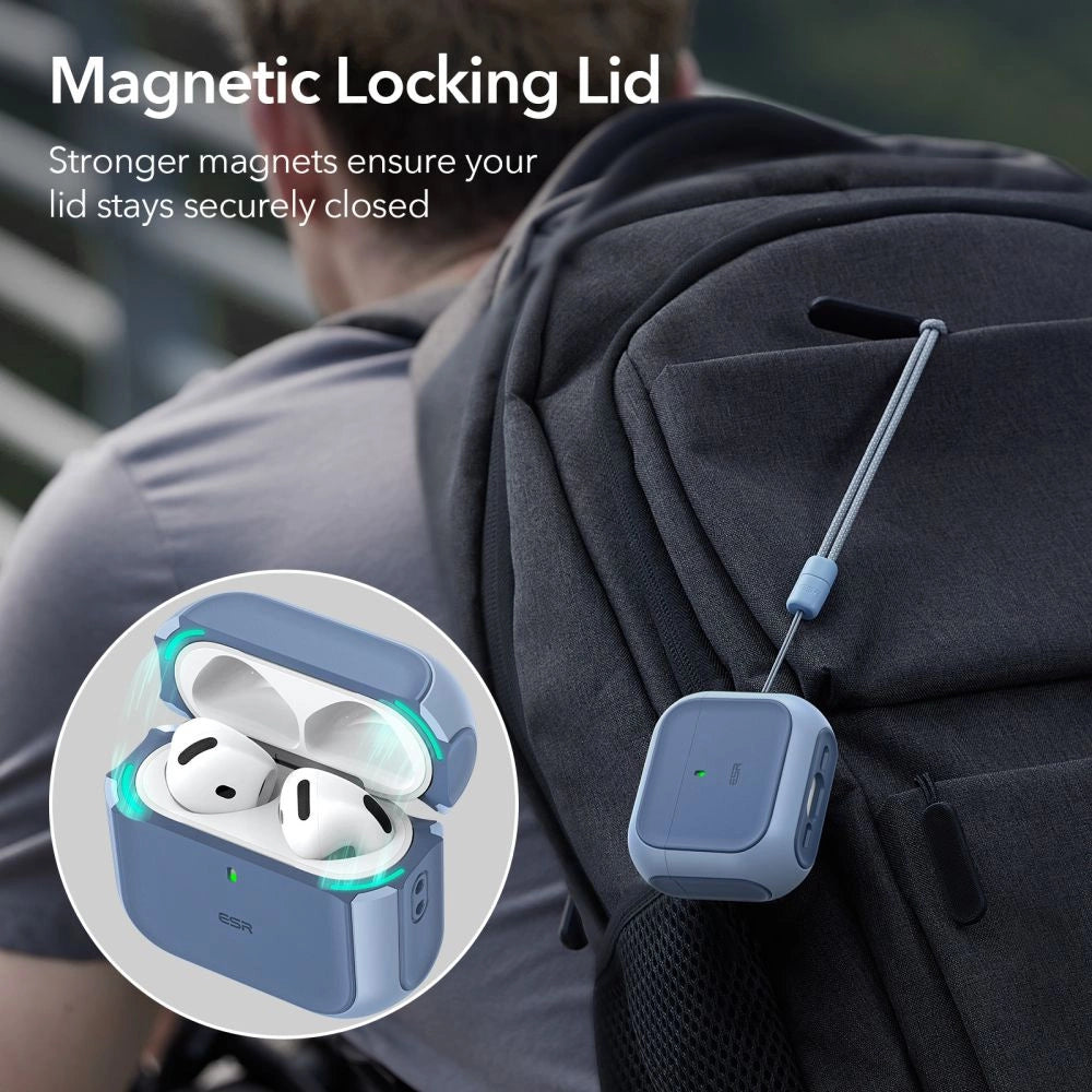 ESR Orbit Halolock MagSafe-hylster til Apple AirPods 4 - blå