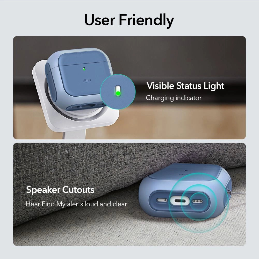 ESR Orbit Halolock MagSafe-hylster til Apple AirPods 4 - blå