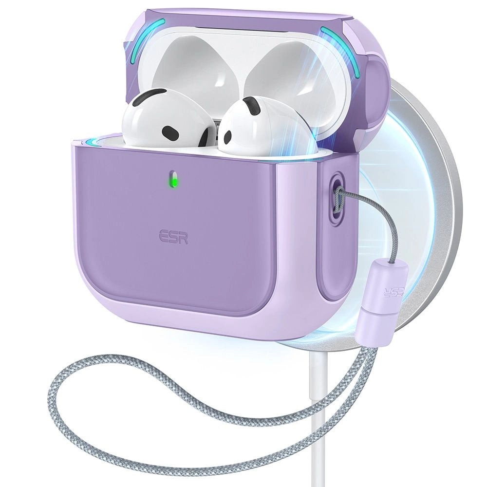ESR Orbit Halolock MagSafe-hylster til Apple AirPods 4 - lilla