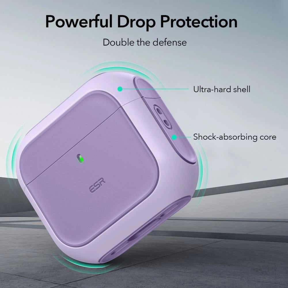 ESR Orbit Halolock MagSafe-hylster til Apple AirPods 4 - lilla