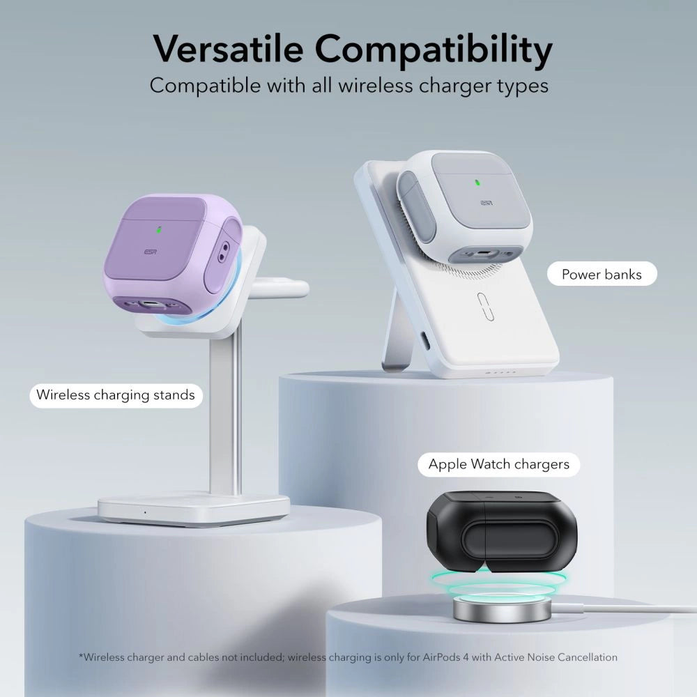 ESR Orbit Halolock MagSafe-hylster til Apple AirPods 4 - lilla