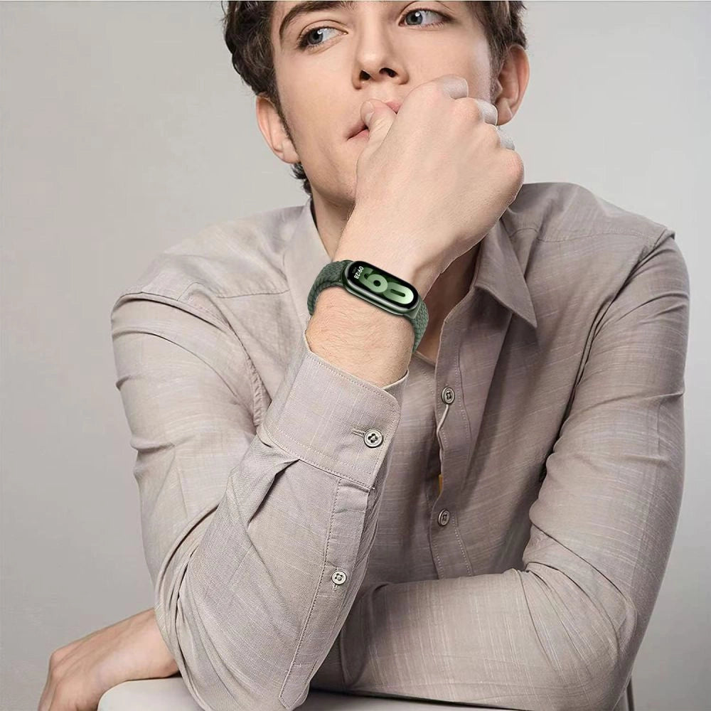 Tech-Protect NylonMag Strap til Xiaomi Smart Band 8 / 9 / NFC - sort