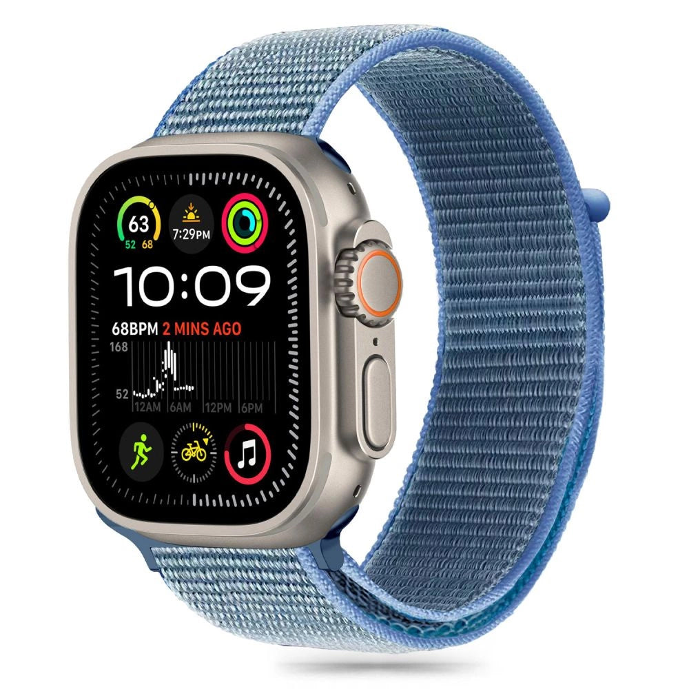 Tech-Protect Nylon Strap til Apple Watch 6 / 7 / 8 / 9 / 10 / SE (40 / 41 / 42 MM) - Blå